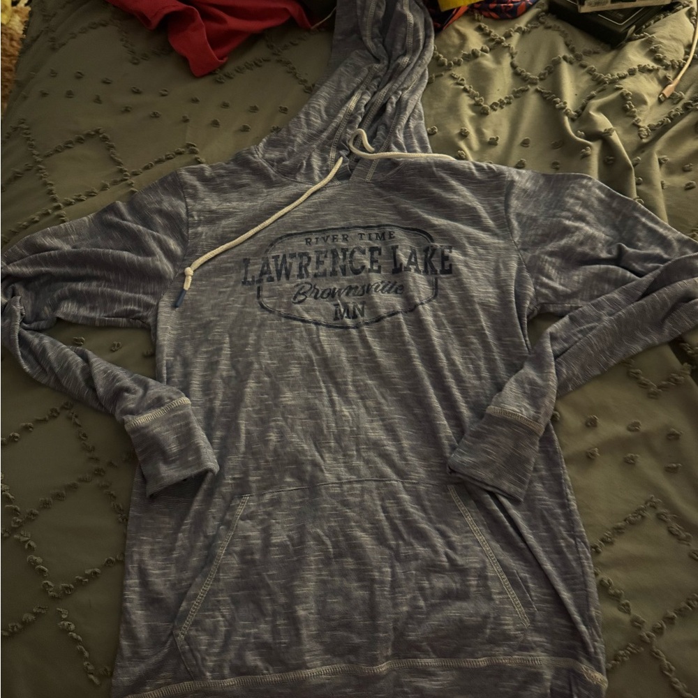 Women's Blue Graphic Hoodie